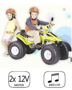 Zeno EL-bil til b�rn - Fr�kke Raptor XXL 12V 2 personers med 2 x 12V motorer 
