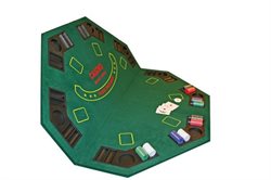 Pokerbord - Sammenklappeligt kvalitets pokerbord inkl. taske