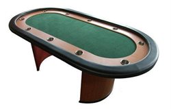 Stanlord  Luksus ovalt Pokerbord til 10 spiller <font color="#FF0000">LAGER 30 AUGUST 2010