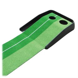 Golf putting mat 2 huls
