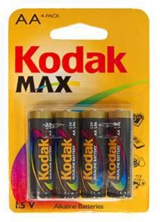 Kodak Alkaline AA batterier 4 pak.