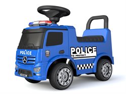 Mercedes Antos politi gåbil med sirener og udrykningslys.