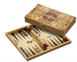 Backgammon Los i medium udgave med magnet lås.