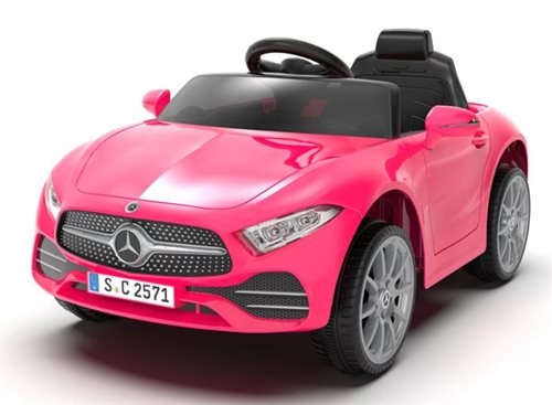 Mercedes CLS350 12V med lædersæde og gummihjul