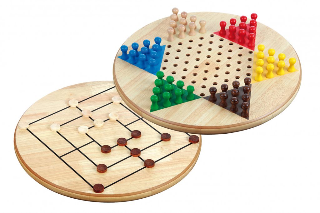 Kinesisk skak og - 2 spil i et - stor udgave