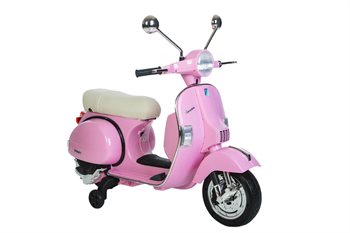 Vespa PX150 12V, lædersæde og gummihjul