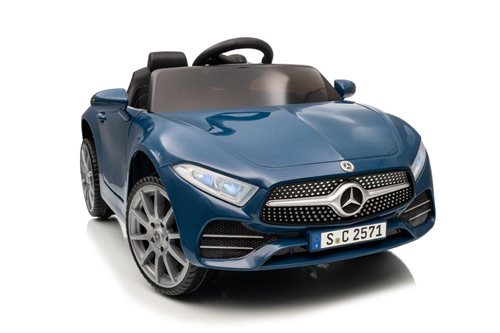 Mercedes CLS350 12V med lædersæde og gummihjul