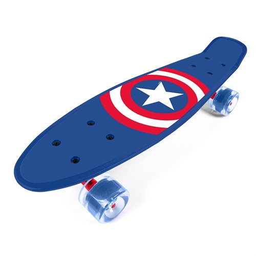 Seven Penny Skateboard Captain America med gummihjul 