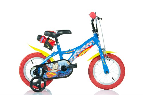 12" Licens Superman cykel med drikkedunk