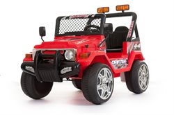 Azeno 12V - rød Buffalo 4x4, 2 personers, Gummihjul