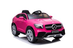 Mercedes GLC Coupe pink, 12Volt, fjernbetjening, gummihjul