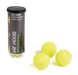 Rør med 3 bolde til padel tennis.