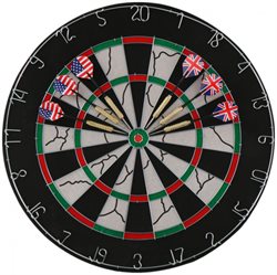 Dartskive deluxe i den rigtige kvalitet, 3cm