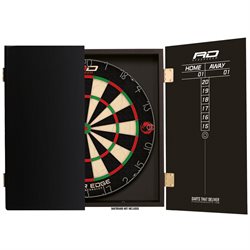 Red Dragon sort Dart kabinet med Sisal Dart skive