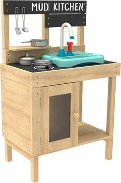 Mookie chef legekøkken med håndvask og vandhane (100 % FSC)