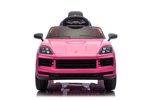 Porsche Cayenne, 12V med gummihjul og lædersæde