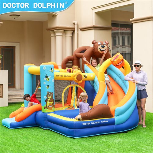 Doctor Dolphin Honey Bear Hoppeborg inkl. 450 watt blæser