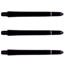 Karella PVC Dart sort skafter med metal ring