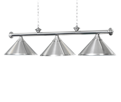 Originale Pool lampe Crome med 3 skærme