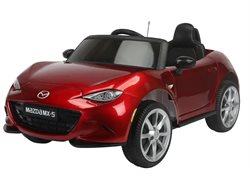 Mazda MX-5, 4x12V, Paintet red med gummihjul