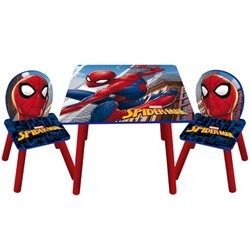 Spiderman bord med to stole