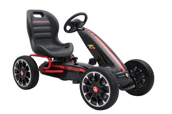 Uds. Abarth Gokart sort pedal gummihjul - SKAL AFHENTES