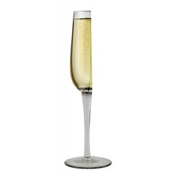 Happy half champagne glass