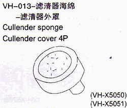 VH-013 Cullender sponge 4pcs